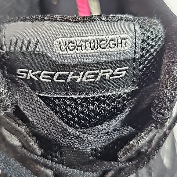Skechers Womens Sz 7.5 Ultra-Light Flex Soles Black Sneakers Memory Foam - Picture 4 of 13